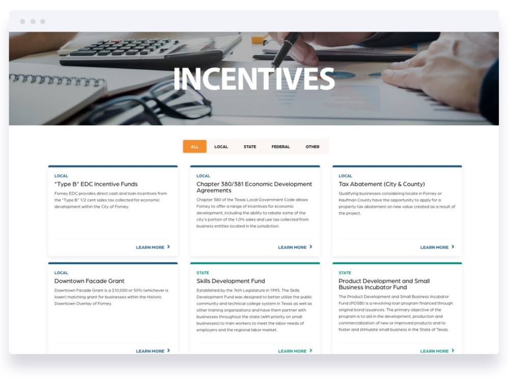 EDsuite Incentives tool